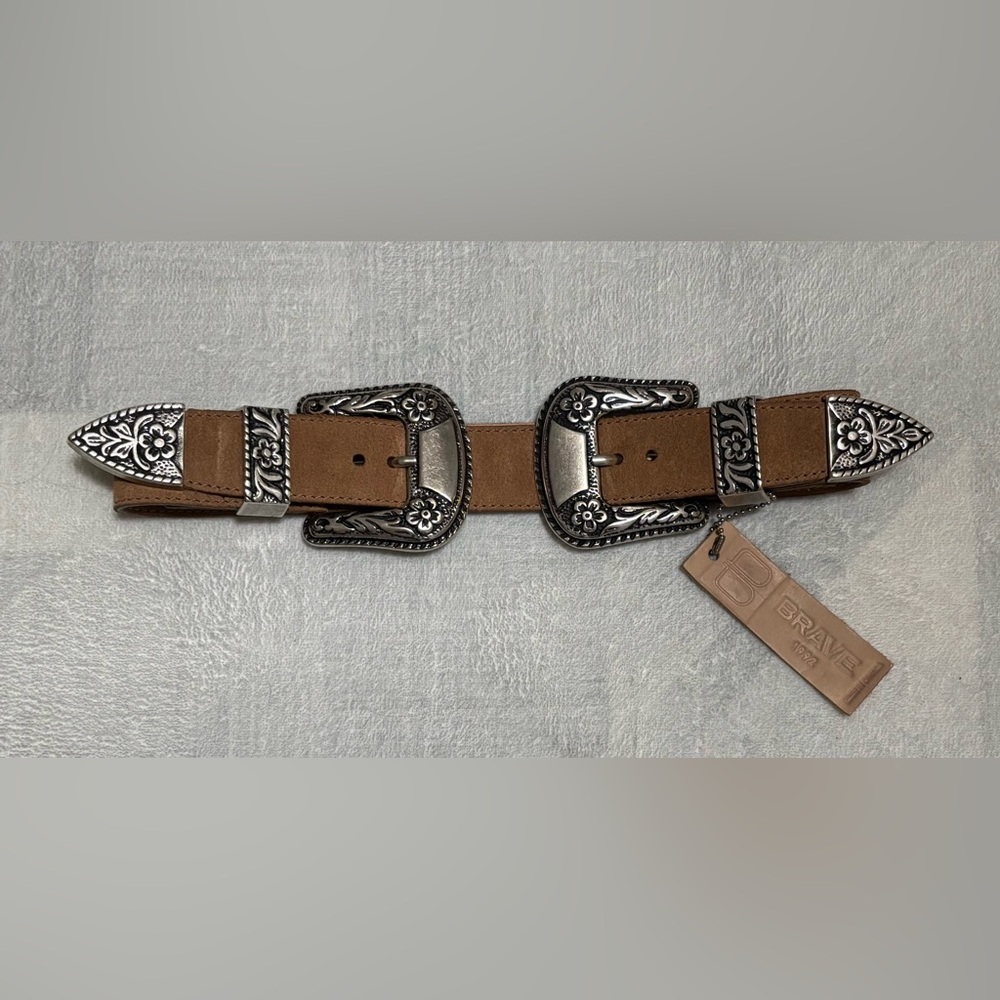 Brown and Silver Women's Belt